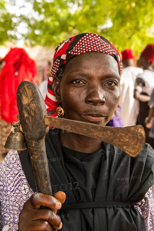 Woman at a Voodoo ceremony in Dogondoutchi