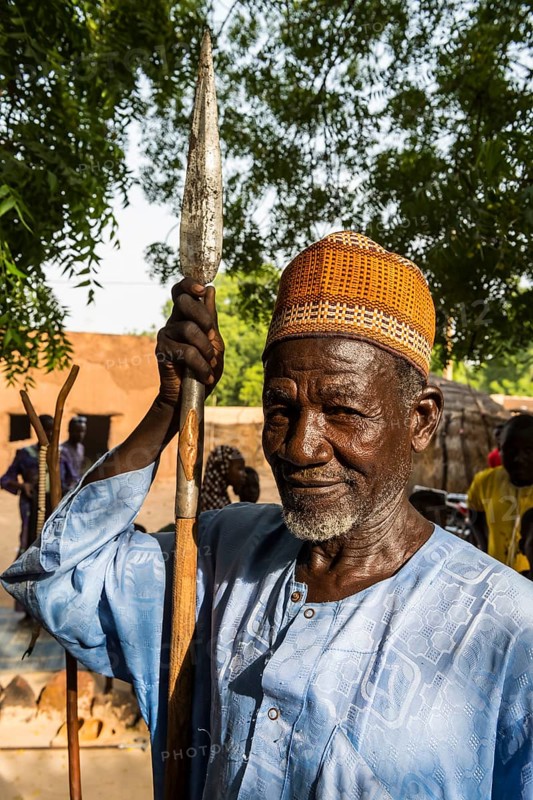 Local chief at a Voodoo ceremony in Dogondoutchi