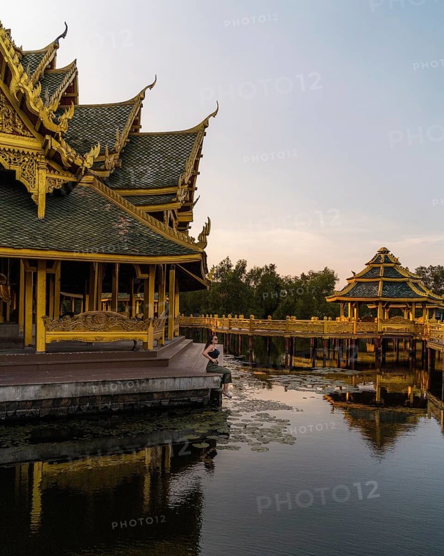 Hexagonal golden temple