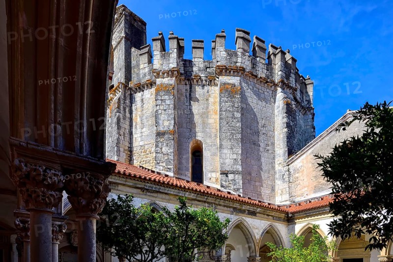 Cemetery cloister and rounded Templar Church