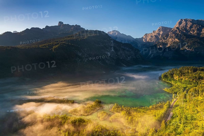 Almsee im Nebel