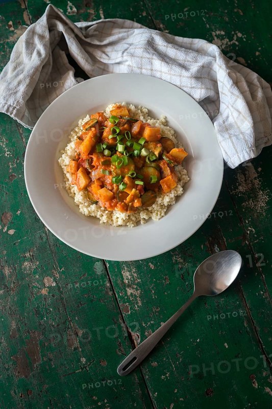 Couscous with sweet potatoes