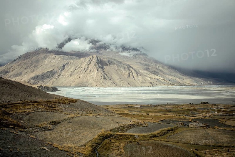 View from Daliz Pass to the village Saradh-e-Broghil