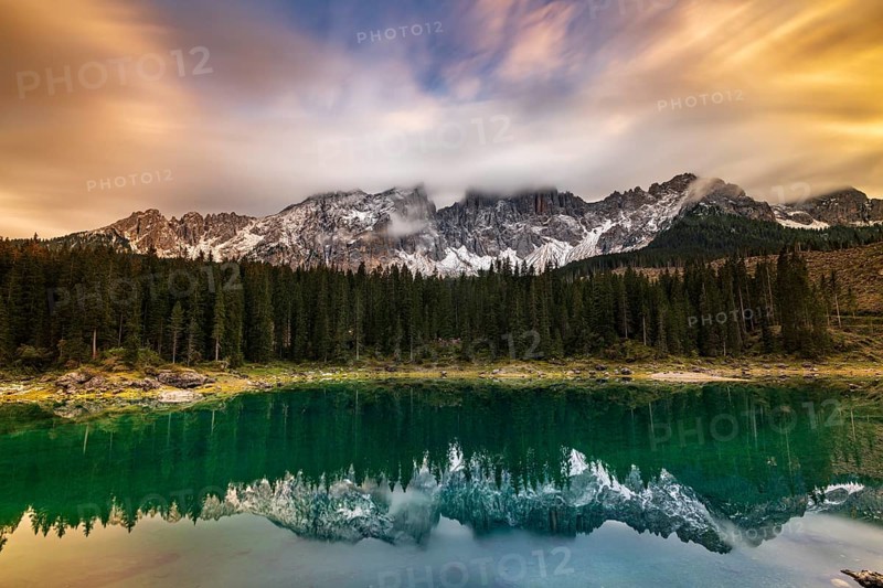 Evening mood at Lake Carezza