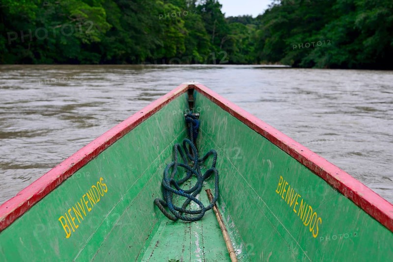 Boat on the Rio Napo