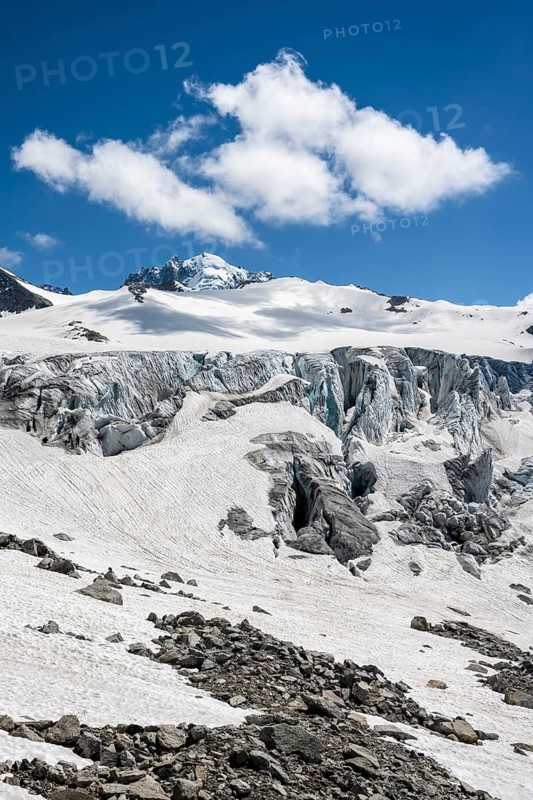 Crevasses at the Glacier du Tour