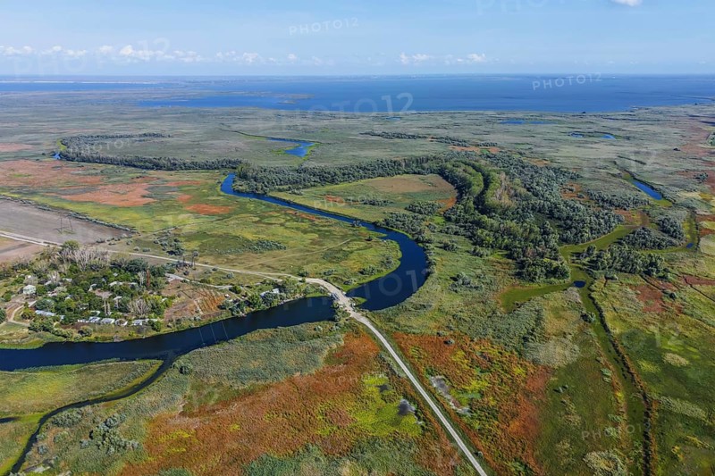 River meanders through landscape to the Kartal Lake