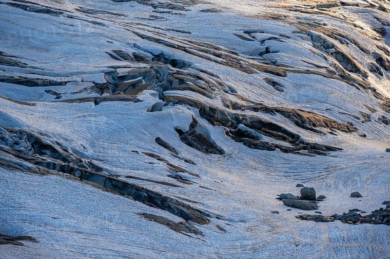 Crevasses at the Glacier du Tour
