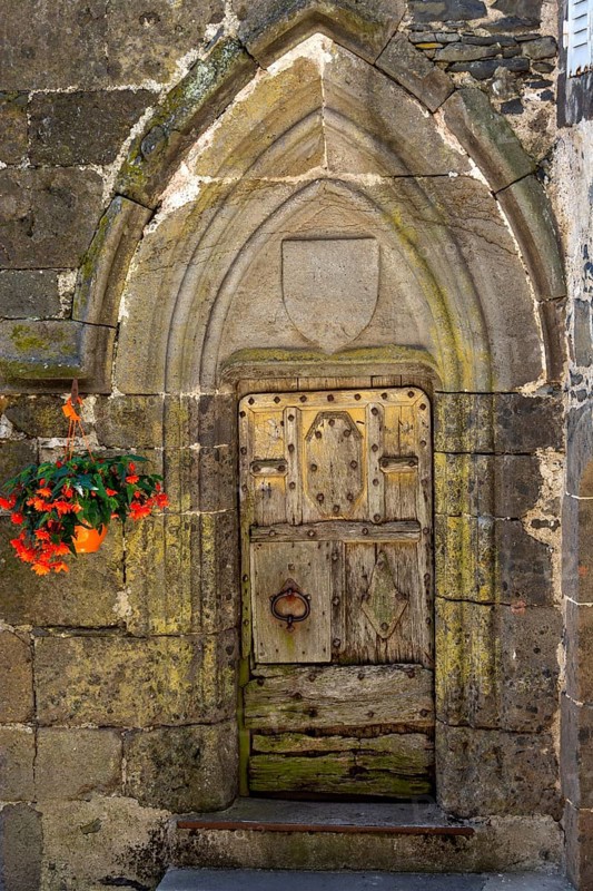 Old wooden door