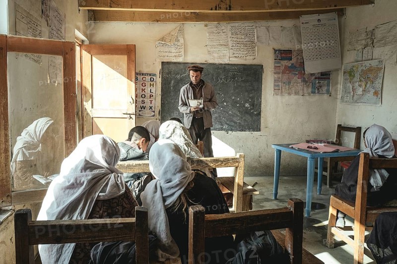 Teacher teaches seven children in one classroom