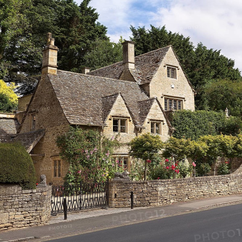 Typical stone house of the Cotswolds