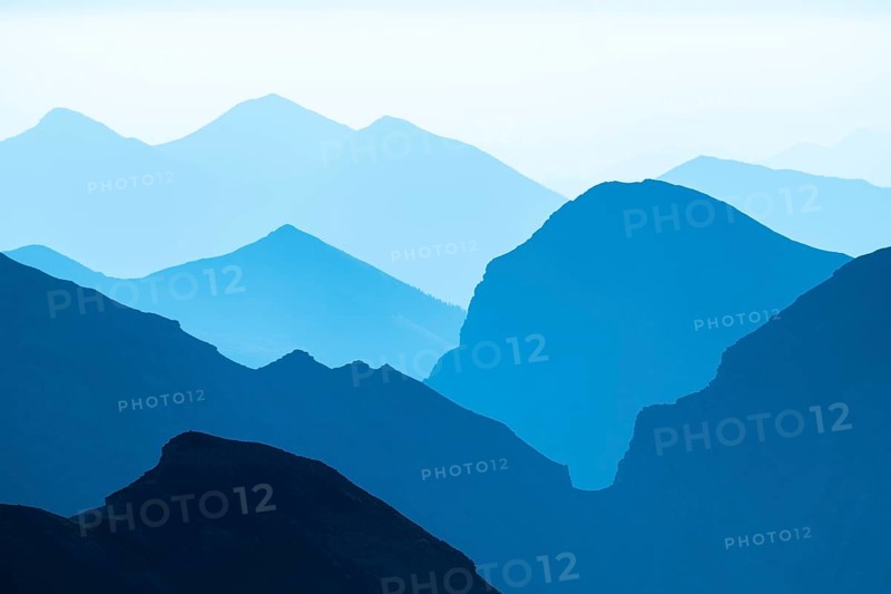 Ammergau Alps at the blue hour