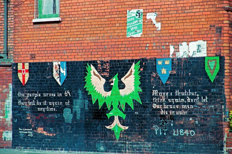Graffiti on a building facade