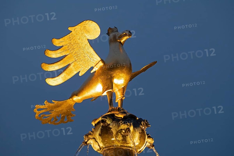 Market fountain with imperial eagle