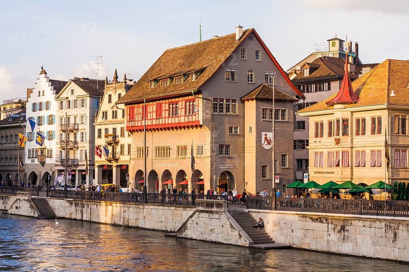 Guild houses on the Limmatquai