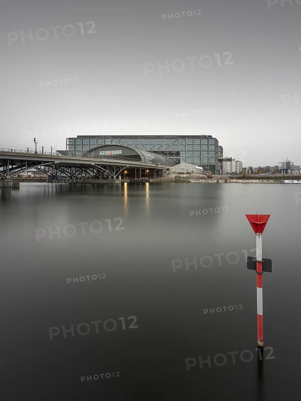 View from Humboldthafen to the main station in Berlin
