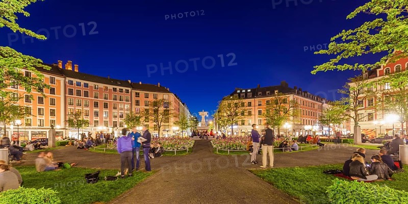 Gaertnerplatz in the Gaertnerplatz district
