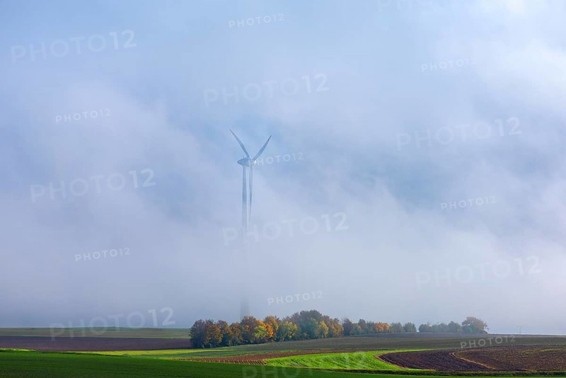 Windmill in the fog