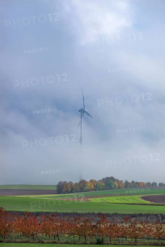 Windmill in the fog