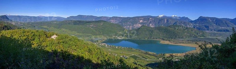 View to the Kalterer See from Altenburg