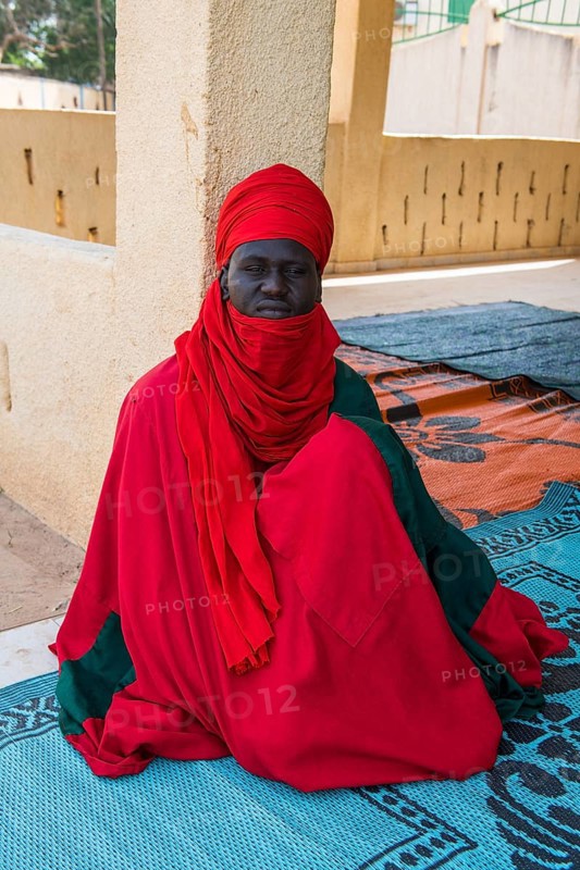 Bodyguard of the Sultan before the Sultans palace of Koure