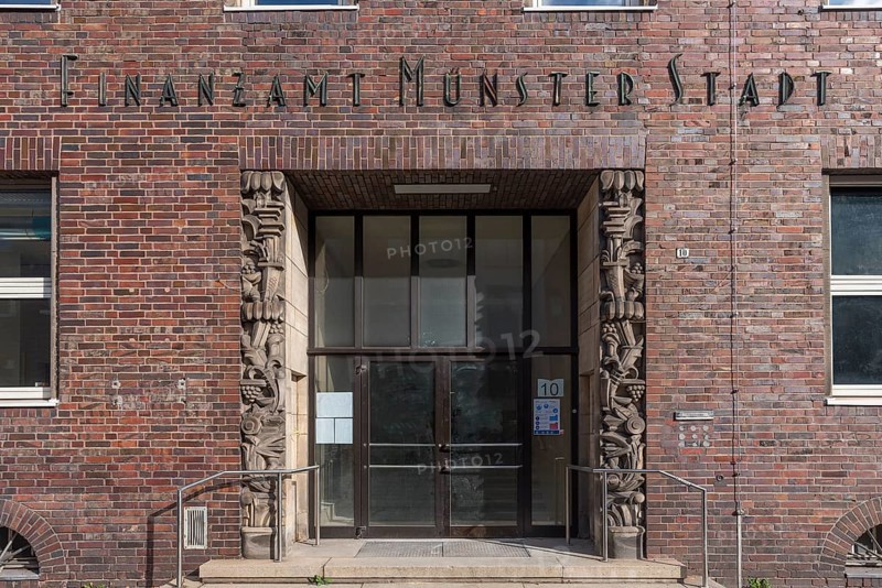 Entrance from the former