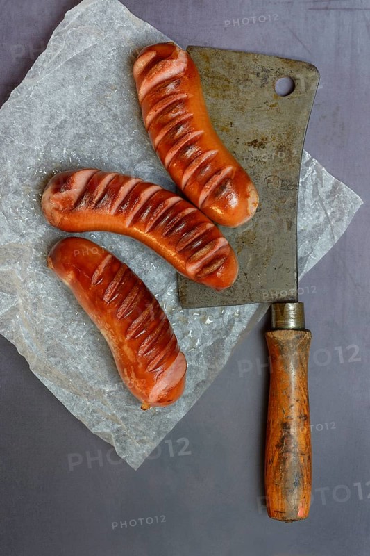 Grilled sausages