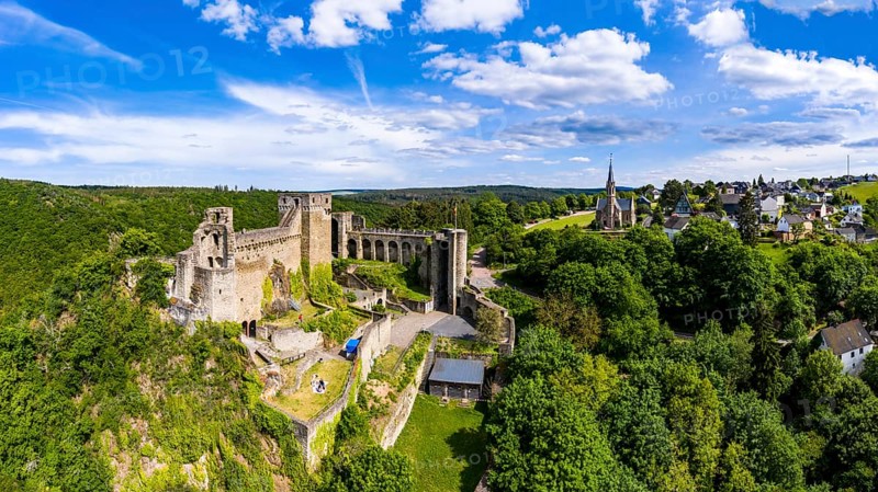 Aerial view of Hohenstein Castle