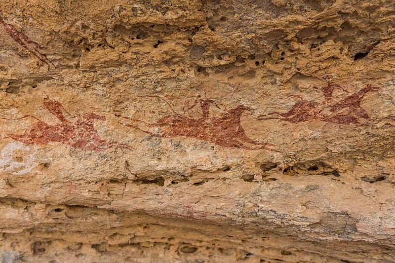 Rock painting in the Unesco world heritage