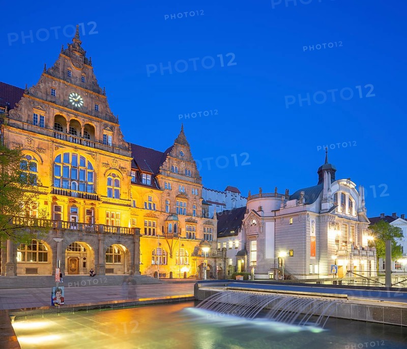 Old town hall and municipal theatre