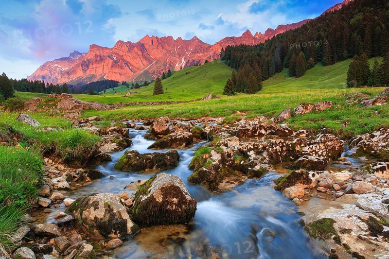 Alpstein massif with Saentis