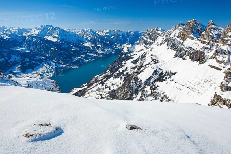 Churfirsten with Wallensee