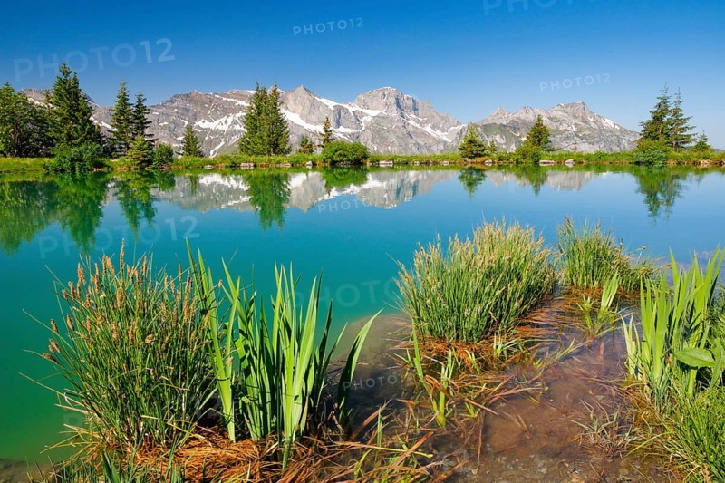 Lake Haerzli with view of Rotsandnollen
