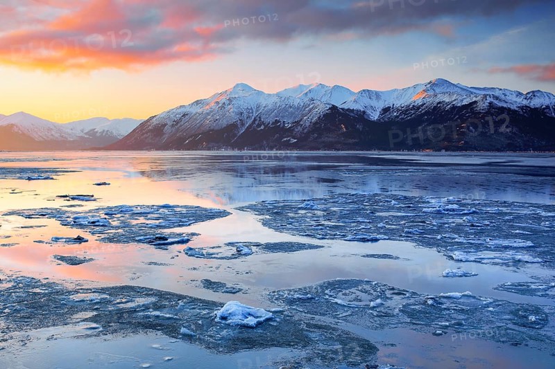 Turnagain Arm and Kenai Mountains