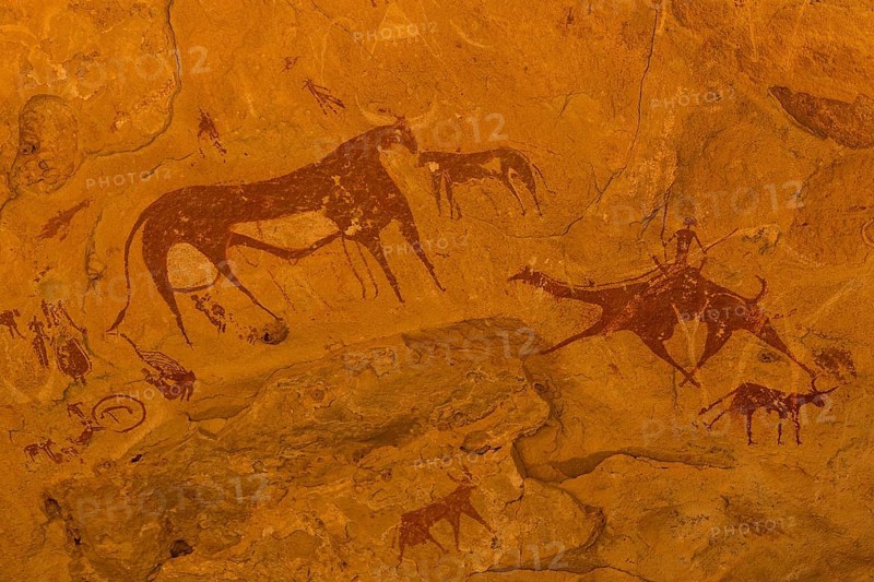 Rock paintings in the Unesco world heritage