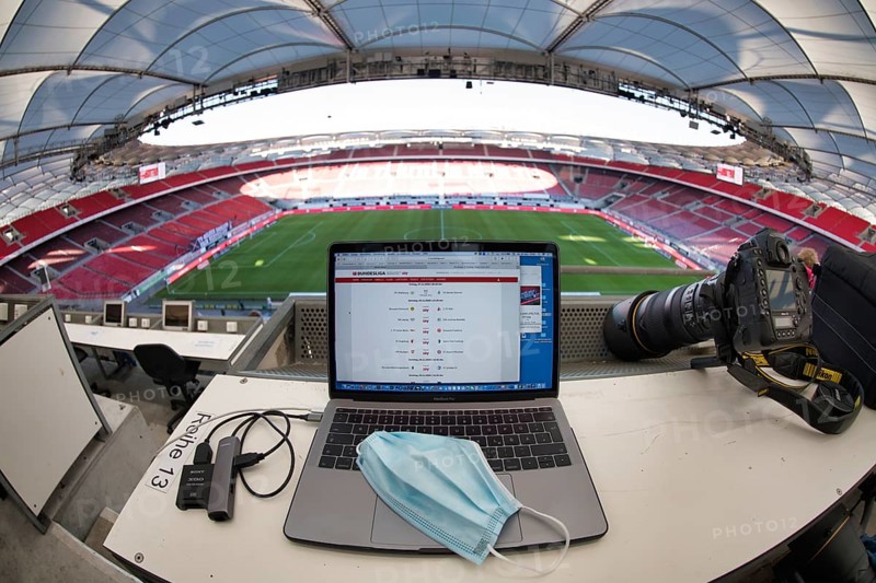 Journalist's seat on the grandstand