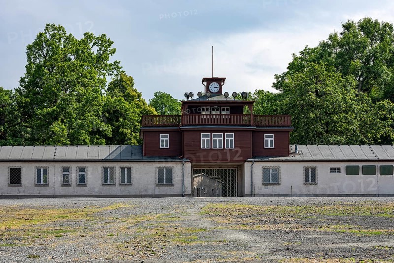 Entrance to the beech forest Concentration Camp Memorial on the Ettersberg