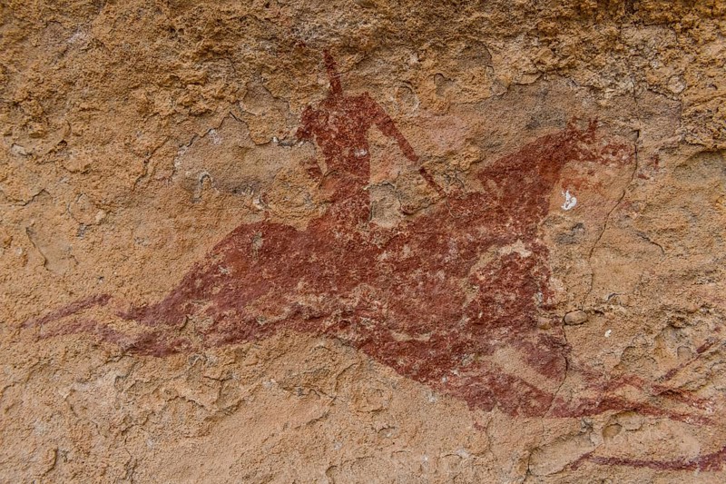 Rock painting in the Unesco world heritage