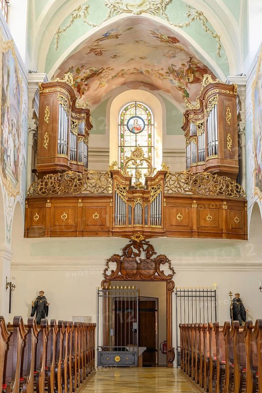 View to the organ