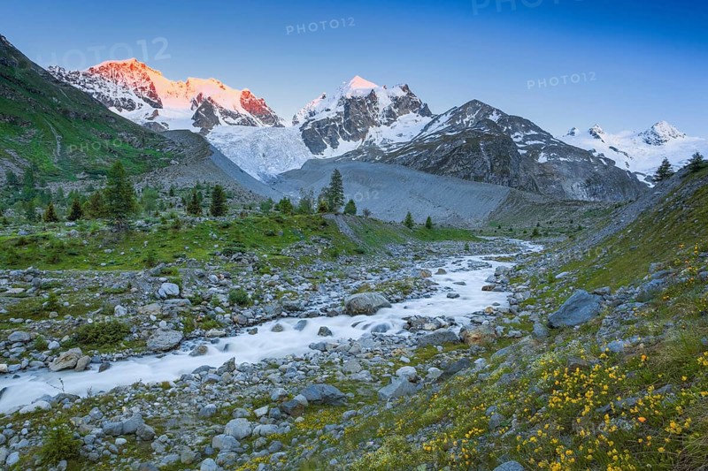 Val Roseg with Piz Roseg