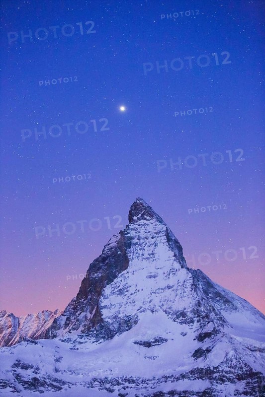 Matterhorn and starry sky