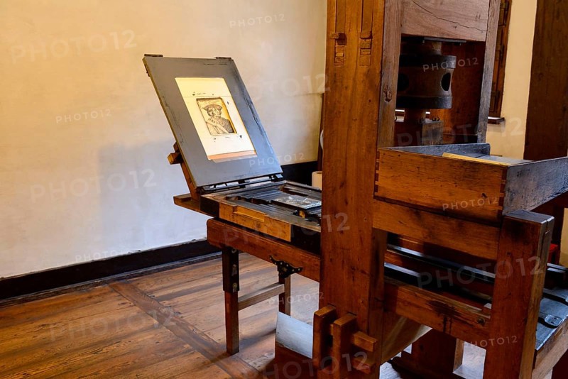 Printing press by Albrecht Duerer
