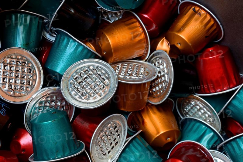 Used coffee capsules