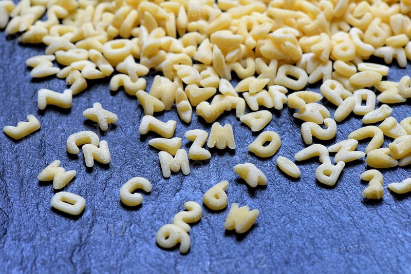 Letter noodles