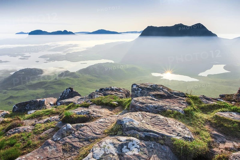 View of Suilven and Cul Mor
