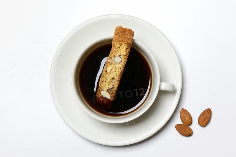 Cantucci and cup of coffee