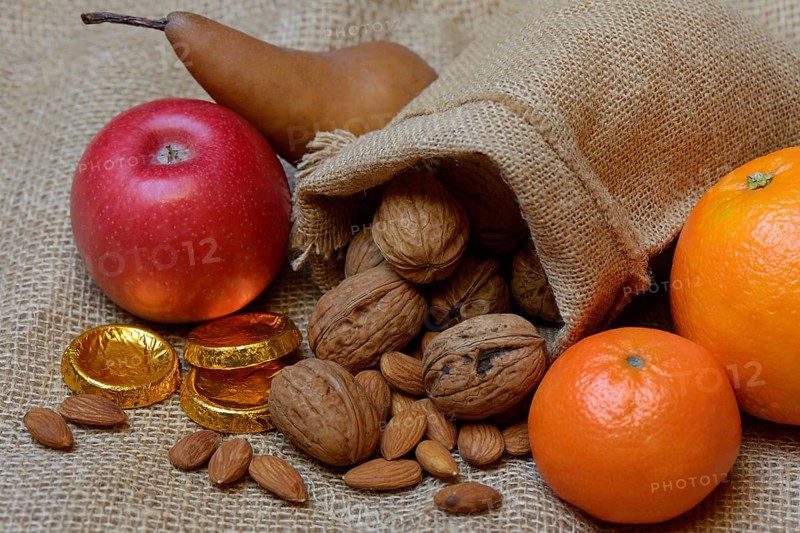 Nuts and fruits for St. Nicholas Day