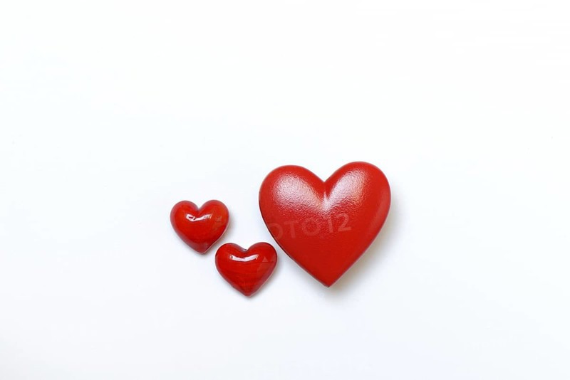 Three red hearts