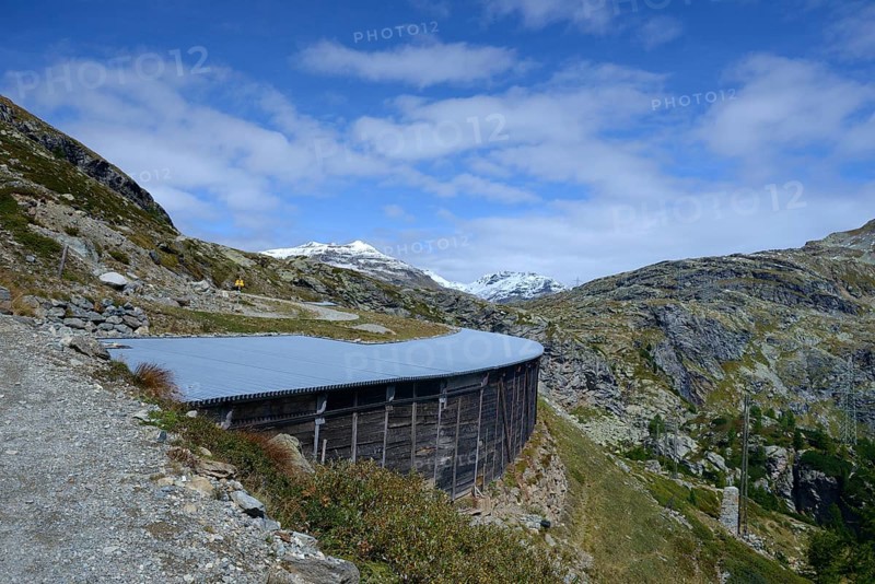 Gallery of the Rhaetian Railway near Alp Gruem