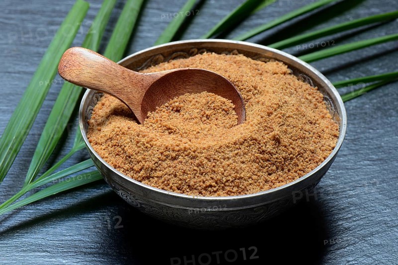 Coconut blossom sugar in shell